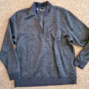 Under Armour ColdGear 1/4 Zip Jacket Men's‎ Black Gray Loose Pullover Xl